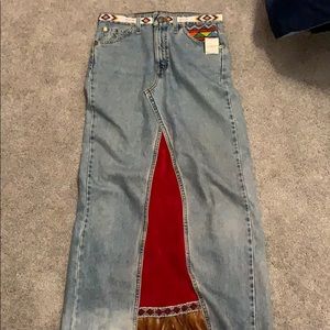 Vintage Jean Skirt Bohemian